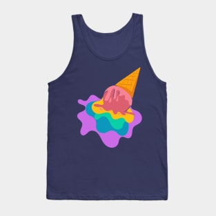 Rainbow ice cream Tank Top